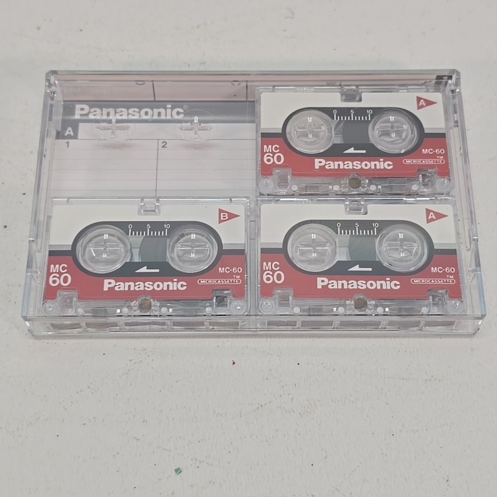 Panasonic Microcassette Tapes  RT-60MC 3 Pack